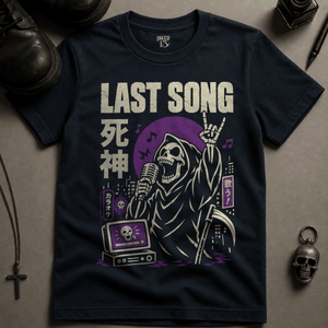 Last Song T-shirt - True Navy - S - Inked 13 Ltd Unisex alternative tattoo apparel