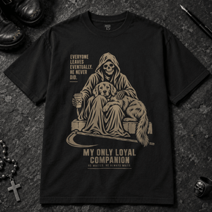 Loyal Companion T-shirt - Black - S - Inked 13 - Unisex alternative tattoo apparel.