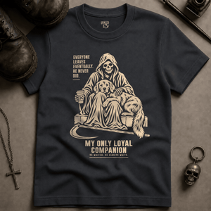 Loyal Companion T-shirt - Graphite - S - Inked 13 Ltd Unisex alternative tattoo apparel