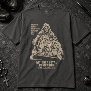 Loyal Companion T-shirt - Graphite - S - Inked 13 - Unisex alternative tattoo apparel.