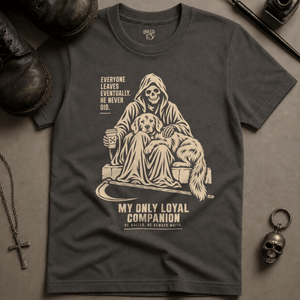 Loyal Companion T-shirt - Pepper - S - Inked 13 Ltd Unisex alternative tattoo apparel