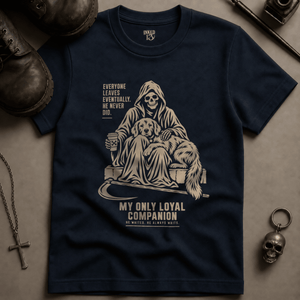 Loyal Companion T-shirt - True Navy - S - Inked 13 Ltd Unisex alternative tattoo apparel