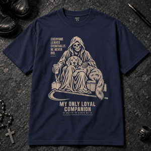 Loyal Companion T-shirt - True Navy - S - Inked 13 - Unisex alternative tattoo apparel.