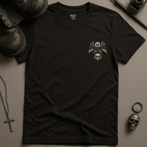 Make Excuses Or Make Progress Eagle T-Shirt - Black - S - Inked 13 Ltd Unisex alternative tattoo apparel