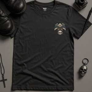 Make Excuses Or Make Progress Eagle T-Shirt - Dark Grey - S - Inked 13 Ltd Unisex alternative tattoo apparel