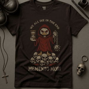 Memento Mori Duck T-Shirt - Brown - S - Inked 13 Ltd