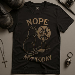Nope Not Today T-Shirt - Black - S - Inked 13 Ltd