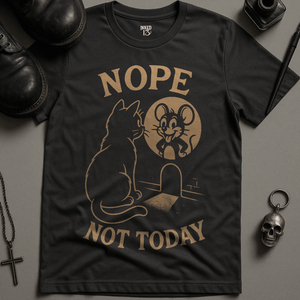 Nope Not Today T-Shirt - Dark Grey - S - Inked 13 Ltd