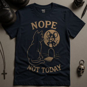 Nope Not Today T-Shirt - Navy - S - Inked 13 Ltd
