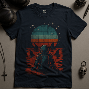 Ocean In Space T-Shirt - Navy - S - Inked 13 Ltd