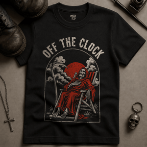 Off The Clock T-shirt - Black - S - Inked 13 Ltd Unisex alternative tattoo apparel
