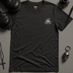 Panther Eagle Flames T-Shirt - Dark Grey - S - Inked 13 Ltd Unisex alternative tattoo apparel