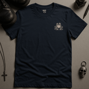 Panther Eagle Flames T-Shirt - Navy - S - Inked 13 Ltd Unisex alternative tattoo apparel