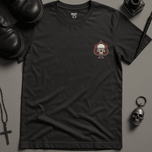 Play Your Hand Well T-Shirt - Dark Grey - S - Inked 13 Ltd Unisex alternative tattoo apparel