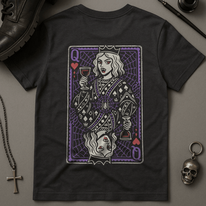 Queen Of Vampires T-Shirt - Dark Grey - S - Inked 13 Ltd