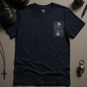 Queen Of Vampires T-Shirt - Navy - S - Inked 13 Ltd