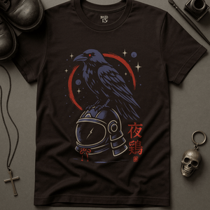 Raven Space Samurai T-Shirt - Brown - S - Inked 13 Ltd