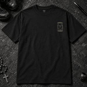 Right On Schedule Reaper T-shirt - Black - S - Inked 13 - Unisex alternative tattoo apparel.