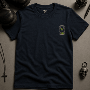Right On Schedule Reaper T-shirt - True Navy - S - Inked 13 Ltd Unisex alternative tattoo apparel