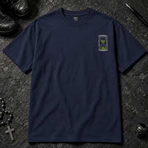 Right On Schedule Reaper T-shirt - True Navy - S - Inked 13 - Unisex alternative tattoo apparel.