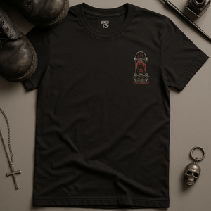 Skateboard Gothic Castle T-Shirt - Black - S - Inked 13 Ltd