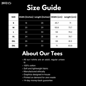 Skateboard Polar Bear Oni Mask T-Shirt - Navy - S - Inked 13 Ltd