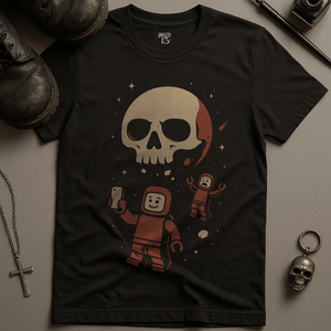 Skull Planet Minifigures T-Shirt - Black - S - Inked 13 Ltd