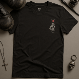 Snowboard Wolf Design T-Shirt - Black - S - Inked 13 Ltd