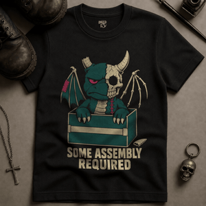 Some Assembly Required T-shirt - Black - S - Inked 13 Ltd Unisex alternative tattoo apparel