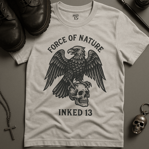 Printify T-Shirt Ash / S Eagle Inked 13 T-Shirt