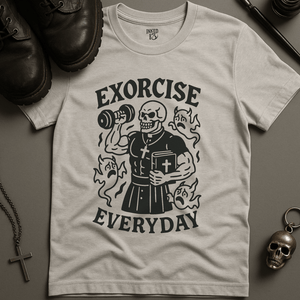Printify T-Shirt Ash / S Exorcise Everyday T-Shirt