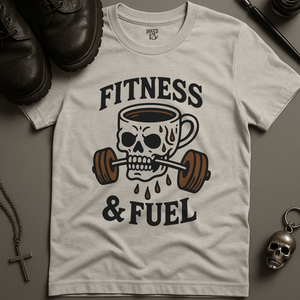 Printify T-Shirt Ash / S Fitness and Fuel T-Shirt