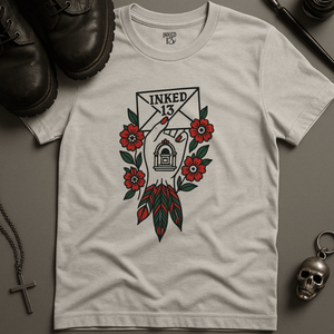 Printify T-Shirt Ash / S Inked 13 Mail Hand T-Shirt