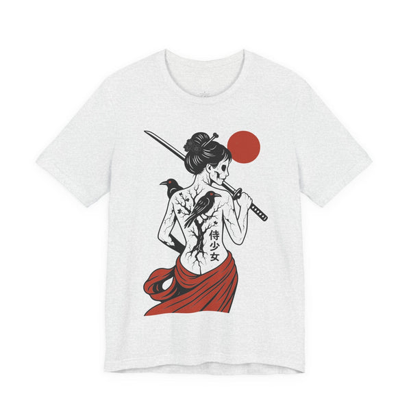 Printify T-Shirt Ash / S Japanese Gothic Samurai T-Shirt