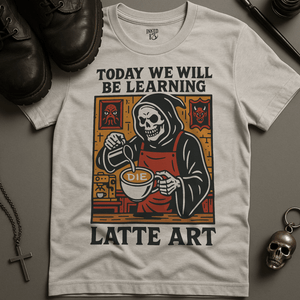 Printify T-Shirt Ash / S Latte Art T-Shirt
