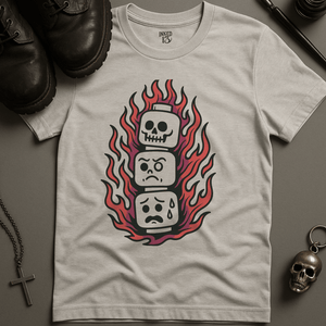 Printify T-Shirt Ash / S Lego Skulls T-Shirt