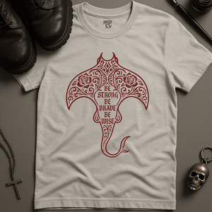 Printify T-Shirt Ash / S Māori Manta Ray T-Shirt