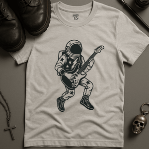 Printify T-Shirt Ash / S Rock Astronaut T-Shirt