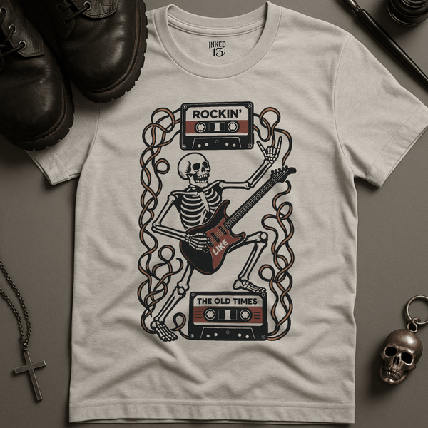 Printify T-Shirt Ash / S Rockin Like The Old Times T-Shirt