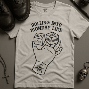 Printify T-Shirt Ash / S Rolling Into Monday T-Shirt
