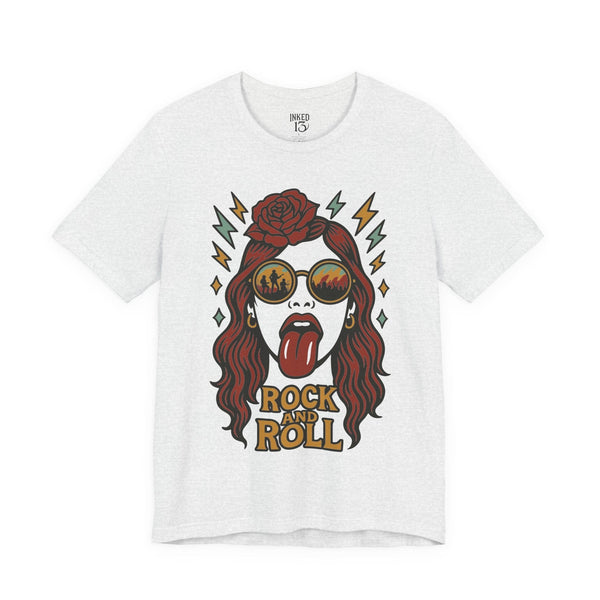 Printify T-Shirt Ash / S Tongue and Lips T-Shirt
