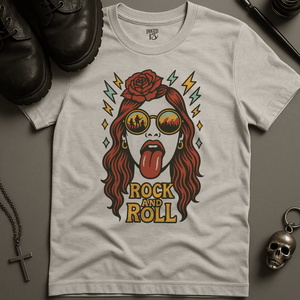 Printify T-Shirt Ash / S Tongue and Lips T-Shirt