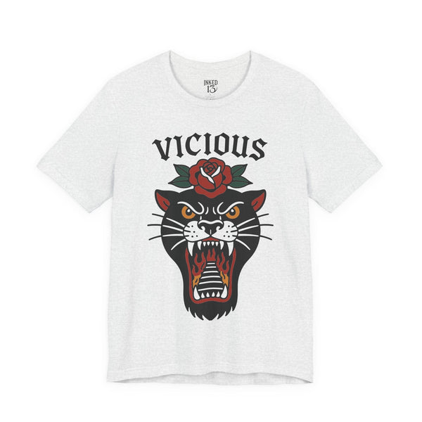 Printify T-Shirt Ash / S Vicious Panther T-Shirt