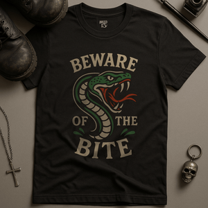 Printify T-Shirt Black / S Beware Of The Bite T-Shirt