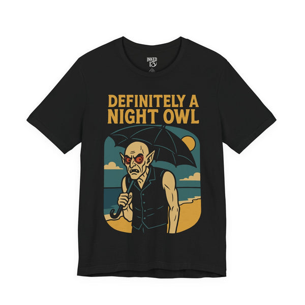 Printify T-Shirt Black / S Definitely A Night Owl T-Shirt