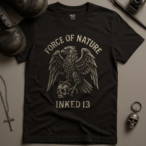 Printify T-Shirt Black / S Eagle Inked 13 T-Shirt