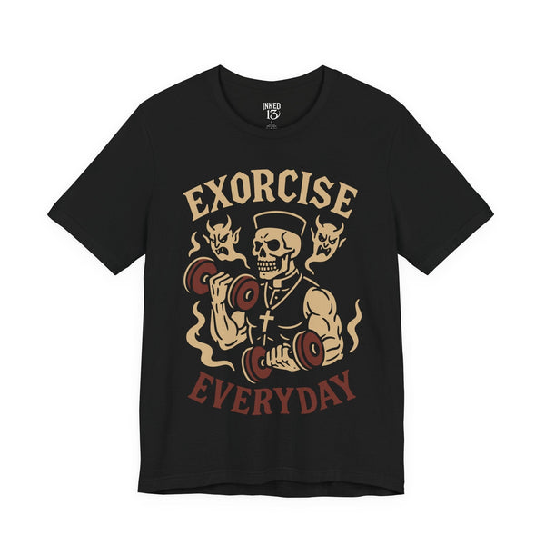 Printify T-Shirt Black / S Exorcise Everyday T-Shirt