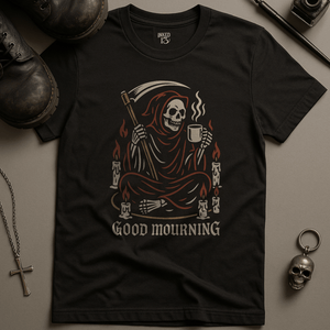 Printify T-Shirt Black / S Good Mourning T-Shirt
