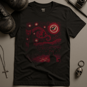 T-Shirt Black / S Gothic Starry Night T-Shirt