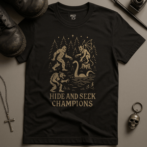 Printify T-Shirt Black / S Hide and Seek Champions T-Shirt